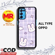 UNGU OPPO A91 RENO 3 RENO 4 RENO 4F RENO 5 RENO 5F PURPLE MOTIF Latest 2D Glossy Premium Hardcase Ca