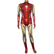 ◈☑◙Kostum Iron Man Kanak-kanak Dewasa Endgame Kostum Superhero Iron Man Cosplay Jumpsuit Kostum Halloween Untuk Pesta Ka