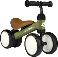 Retrospec Cricket Baby Walker Balance Bike with 4 Wheels for Ages 12-24 Months
