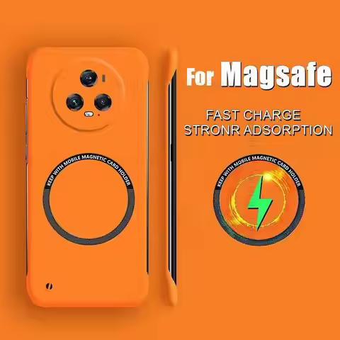 For Honor Magic5 Pro For Magsafe Magnetic Frameless Phone Case For Honor Magic 4 3 5 Pro Wireless Ch