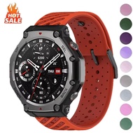 Silicone Sport Strap For Huami Amazfit T-Rex 3 2 1 Bracelet Breathable Band For T-Rex 3Pro 44 48mm T