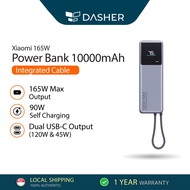 Xiaomi 165W Power Bank Integrated Cable 90W Self Charge Compact Fast Charge Multiple Devices Dual US