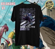 Kaos Dewasa Baju Gaku Tshirt Sakamoto Days Anime Uzuki Kei | Nagumo Yoichi | Sakamoto Hana | Taro Sa