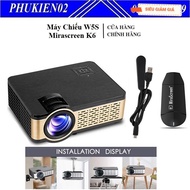 [ Genuine ] W5S Projector Combo Running Android Operating System + Mirascreen K6 - wireless HDMI con
