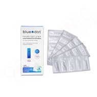 แถบตรวจน้ำตาลในโลหิต BLUEDOT 25 ชิ้นต่อกล่อง บรรจุแยกชิ้น // Clinic hub