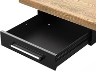 UNITEDPOWER Under Desk Drawer Storage, Pull-Out Office Hidden Counter Drawer, Metal Sliding Organize
