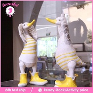 [Lovoski] Duck Figurine Resin Duck Figurine Creative Cartoon Duck Decor Tabletop Duck Sculpture Resi