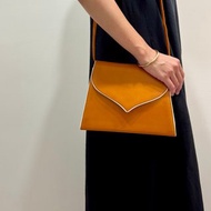 Bally 國際版 義大利製 真皮橘棕色 斜背包/單肩包