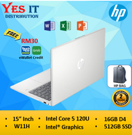 HP Laptop 14-ep1143TU Silver ( Intel Core 5 120U / 16GB RAM DDR5 / SSD 512GB / 14"Inch / W11H / H24 