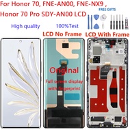 120Hz For Honor 70 FNE-AN00 FNE-NX9 Honor 70 Pro SDY-AN00 LCD Diaplay With Frame Touch Screen Digiti