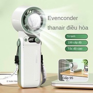 Quạt cầm tay mini ICE FAN JF168 Pin 6.000mAh có sò lạnh gió mạnh gấp gọn tiện lợi | Bảo hành 6thg