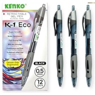 Gel Pen Kenko K-1 Eco 0.5mm Black Gel Pen biru