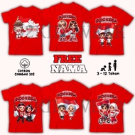 Boys' and Girls' T-shirts Special for the Republic of Indonesia 80 Years Old - Children's Clothes wi