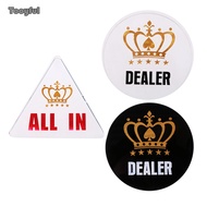 Tooyful Acrylic All-in Poker Dealer Chip / Card Protector Bounty Tournament Coin