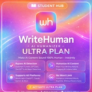 Wr1teHuman AI - ULTRA PLAN - Human-Like Writing Tool | Smart Rewrite Assistant | Essay Helper | Inst