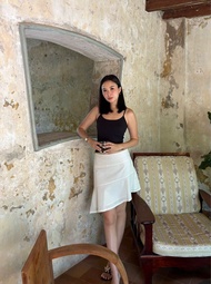 Benabaker Kiko Skirt กระโปรงยาวเฉียง เอวต่ำทรงสวย