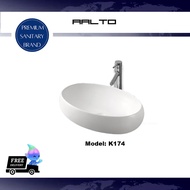 Washbasin Countertop Washbasin Oval Wash Basin for Cabinet Basin Bathroom Wash Basin White K174 AALT
