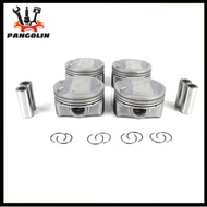 4pcs Engine Pistons Rings Set For 2015-2024 Hyundai Elantra Kona Tucson Veloster Forte Seltos Soul G