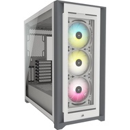 Corsair iCUE 5000X RGB Tempered Glass Mid-Tower Case, White