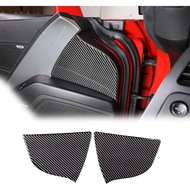 Inner Door Panel Decals Sticker Soft Carbon Fiber 2PCS Compatible with Corvette C7 Stingray 2014-201