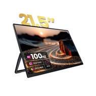 VFLOW 21.5 Inch 100Hz Portable Monitor for Laptop FHD 1080P Travel Monitor VESA External Monitor Por