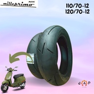 Vespa RING 12 ADX 120/70-12 &amp; 130/70-12 Motorcycle Tire Package (SOFT COMPOUND) TUBELESS VESPA SPRINT Motorcycle