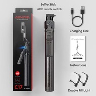 AI GIMBAL C17 ไม้เซลฟี่/ ขาตั้งกล้อง 1.63M AI ติดตาม บลูทูธ ขาตั้ง 4 ขา