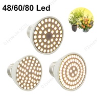 48 60 80 LED flower plant yellow Grow light E27 bulbs indoor Full Spectrum phytolamp growbox sunligh