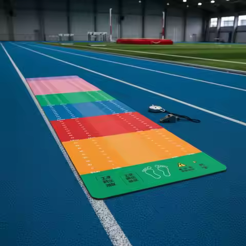 Double Sided Training Rubber Pad Folding Exercise Mat Gymnastics Mat for Jumping Workout PE Teachers