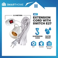 V380 E27 2.1M/3.5M/8.5M Q16S / Q15 CCTV Camera Bulb Extension Cable Lamp Socket with Switch