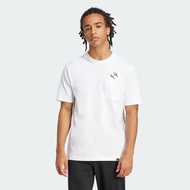 adidas Lifestyle Lounge Slides Graphic Pocket Tee Men White JC5282