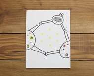 【信紙】 白熊四色信紙(星星)18613