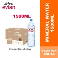 Evian Natural Mineral Water 1.5L x 12 btls Evian 1500ml