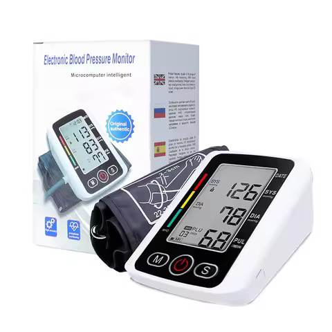 Electronic Blood Pressure Monitor Medical Home Arm Blood Pressure Monitor Heart Rate Measuring Devic