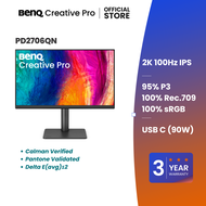 BenQ Creative Pro PD2706QN | 27นิ้ว 2K IPS 95% P3 USB-C 90W Mac-Ready Designer Monitor