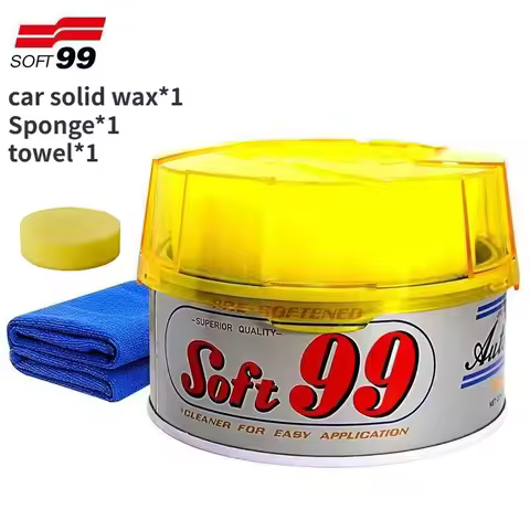 Japan SOFT99 Car Solid Wax Multifunctional Polishing Scratch Wax Decontamination Anti Oxidation Poli