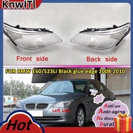 Car Headlight Lens Glass Lampcover Cover Lampshade Bright Shell for E60 E60LCI 2008-2010
