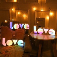 LED decorative light Valentine's Day proposal and confession Love lightbox English letter shaped lig