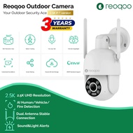 Reoqoo CCTV Outdoor Camera 2.5K UHD Resolution AI Human Vehicle Fire Detection Dual Antenna Stable C