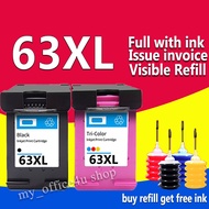 hp 63 ink hp 63xl hp 63 xl black hp63xl refillabe ink cartridge HP 1112,2130,2131,2132,2133 2134 363