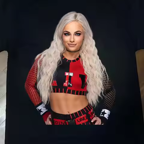 Liv Morgan Cotton Black S 234Xl T Shirt