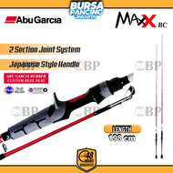 ABU GARCIA Joran Pancing Baitcasting MAX X 198cm - 210cm Hi-carbon Blank Sambung 2 Mid Joint Full Fu