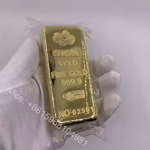 1:1 Copy Suisse 1000g Gold Bar 1kg Gold Bullion Switzerland bar Replica Bullion Jewelry Store Bank D