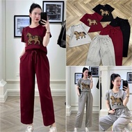 HT03. Cold umi set with stone horse. Straight shirt and baggy pants in all sizes 40-70kg