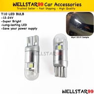 T10 W5W LED Bulb 12v 24v Super Bright White LED Lampu putih