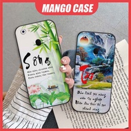 Oppo F5 / F5 Youth / F7 / F7 Youth case printed with calligraphy, landscape, brooch