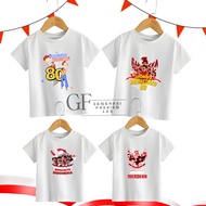 GF123/ unisex children's T-shirt for boys and girls, special white DTF motif, August 17, 2025, MIX, 