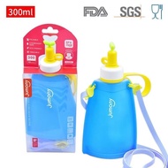 Foldable large-capacity sun-proof water bottle 300ml silicone outdoor running water cup baby water b