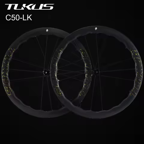 TUKUS C50LK 700C Wheelset Carbon Racing Wheelset Bicycle Wheelset Disc Brake Road Bike Wheelset Begi