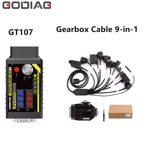 GODIAG ECU GPT Boot /G-V ECU Cable/Gearbox Cable 7-in-1/Gearbox Cable 9-in-1+GT107+ DSG Plus Gearbox